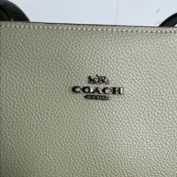 Coach central Sage Green Leather Tote - Picture 7 of 11